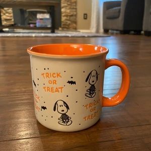 Peanuts trick or treat snoopy stoneware mug